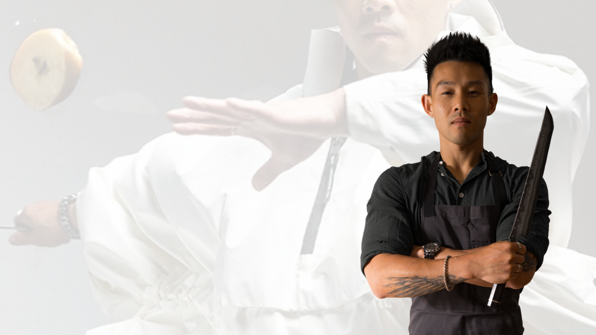 Saturday 1:00 PM – 1:30 PM </br>Wallace Wong “Knife Skills 101: How To Use A Knife Like A Chef“